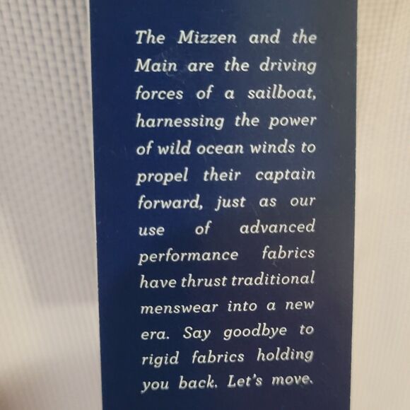 NWT Mizzen Main Leeward Shirt Mens M Performance Stretch Moisture-Wicking - Picture 9 of 14